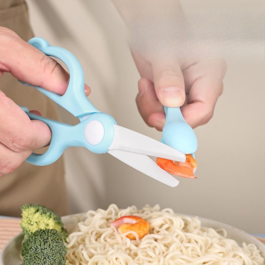 Kitchen Multifunctional Food Scissors Ceramic Scissors for Cutting Vegetables and Complementary Foods Small Scissors5