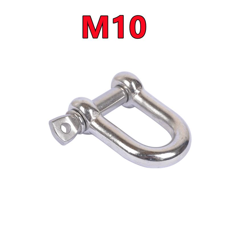 M4-M14 D typ třmen krátký odstavec rigging 304 nerezové třmenové háky lodní rigging hardware pro řetězové drátěné lana zvedání