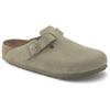 Birkenstock Boston Suede Leather Faded Khaki Unisex Sneakers Tan 1025788