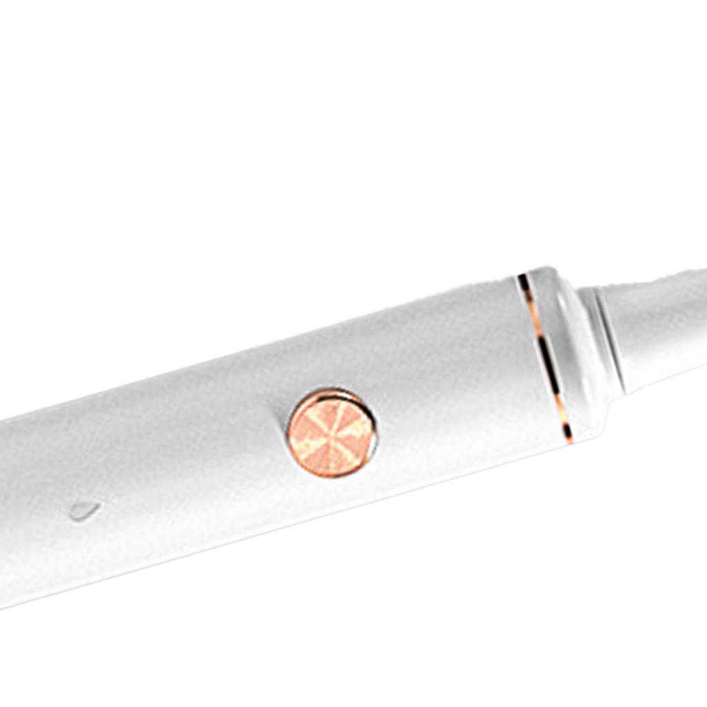 Electric Power Toothbrush USB Charging Soft Bristle Adult Toothbrush Teeth Cleaning Brush 2 Gears Adjustment White