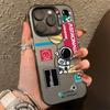 Cartoon Astronaut Design TPU Basic Case for iPhone 17 Air 16 Pro  15 14 13 12 11 Pro Max XS X XR 7 8 Plus  Matte Hard Back Cover