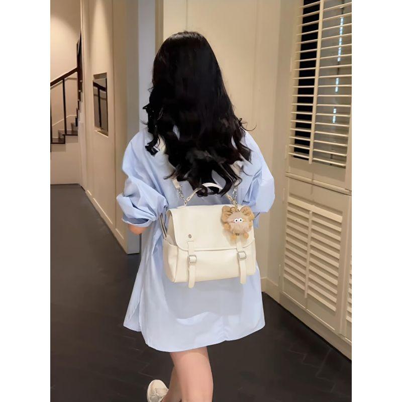 

Super Hot White Work Clothing Backpack Bags Women s Bag 2025 New Arrival Easiest for Match Fancy Niche Style Casual Backpack Women s Schoolbag White