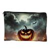 Halloween Themed Pencil Case Storage Bag Large Capacity Cosmetic with Pumpkin Smooth Zipper