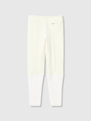 PIRETTI Savona Ribbed Contrast Tricot Fleece Leggings_White