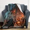 1pc Dragon Fantasy Blanket, Lightweight Flannel Throw Blanket For Sofa, Bed, Travel, Camping, Living Room, Office, Couch, Chair, And Bed