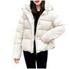 Ladies' Fashionable Solid Color Long Sleeved Loose Warm Hooded Jacket