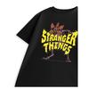 Stranger Things Demogorgon Black Short Sleeved T-Shirt | Unisex Kids Graphic Tee with Classic Crew Neck | Ideal for Casual Wear