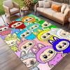Labubu Print Rug, Washable Floor Carpet, For Entryway Dorm Laundry Room Office Study, Home Decor Birthday Christmas Gift