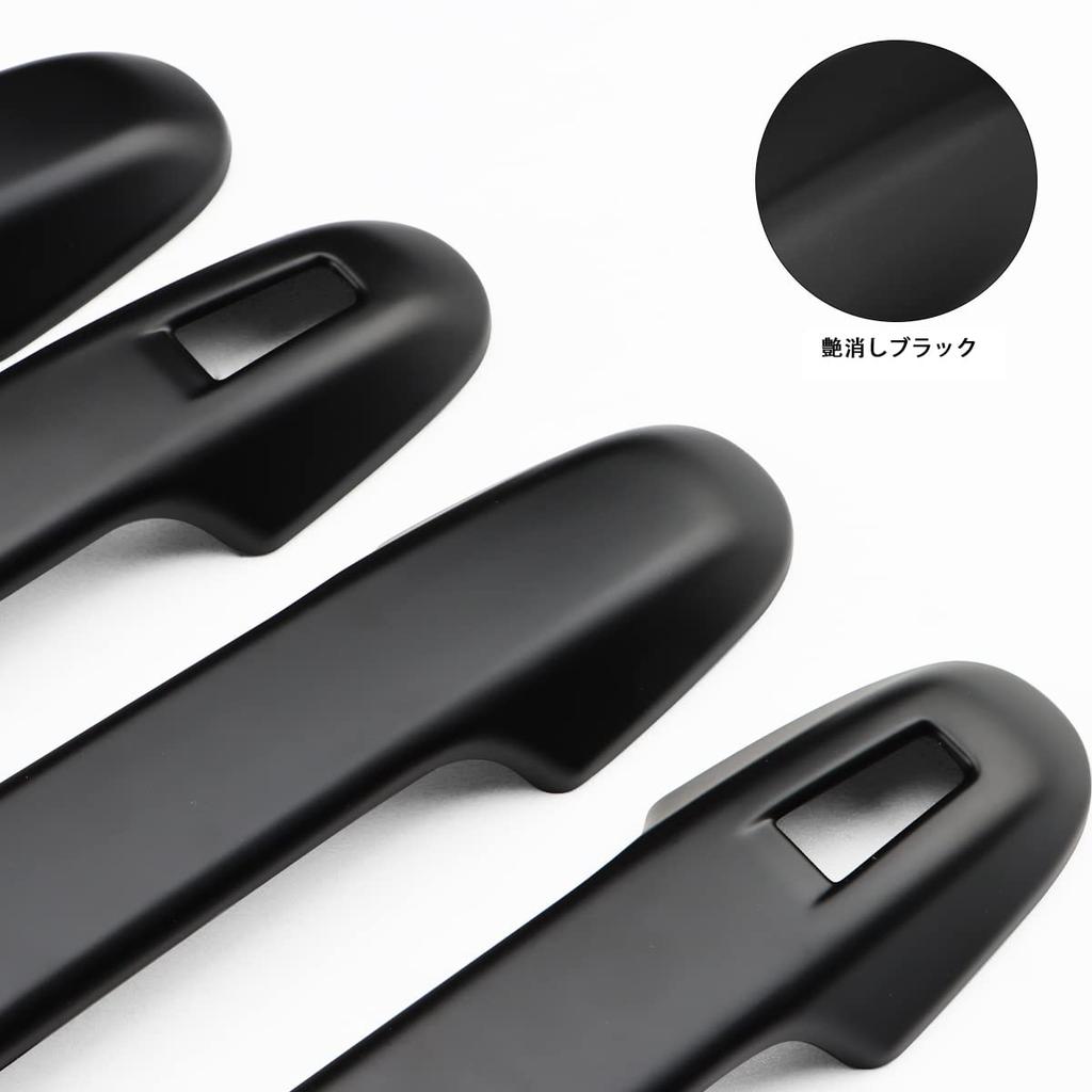 MARCHFA Exterior Door Handle Cover Trim (Matte Black with Two Sensor Holes) for Subaru Forester SK, Subaru XV, and Subaru Impreza