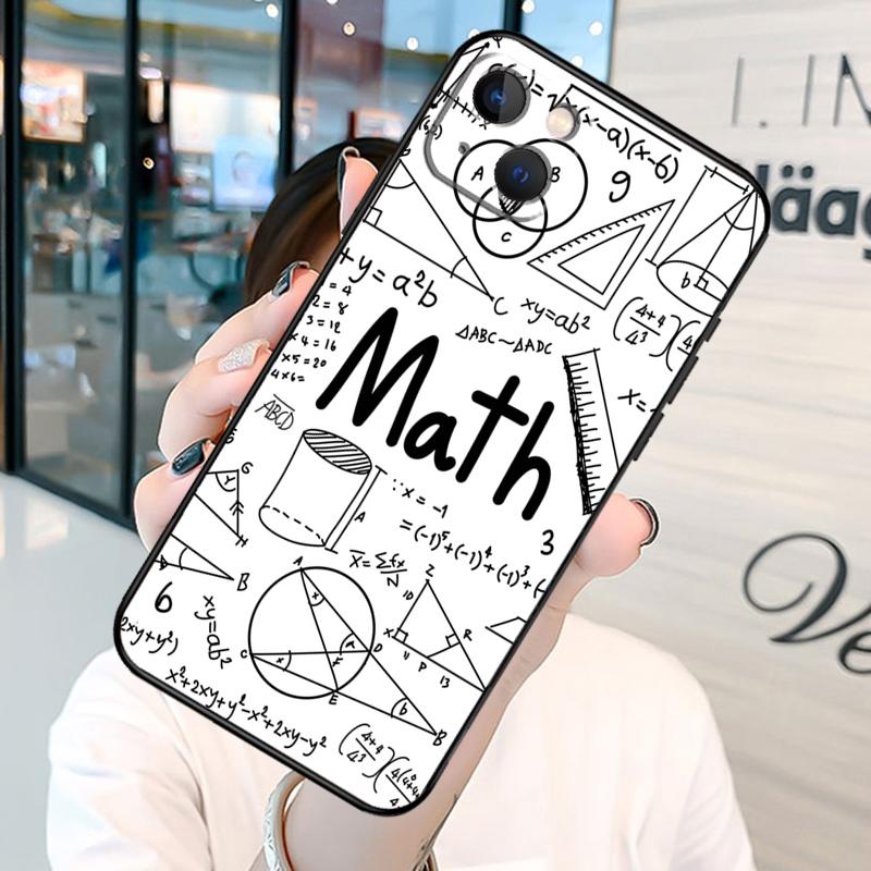 Physics Math Formula Equation Bumper Phone Case For iPhone 11 12 13 14 15 16 Pro X XR XS Max Plus Back Cover