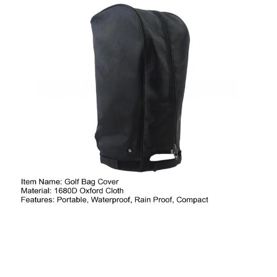 Golf Bag Rain Protection Cover Outdoor Waterproof Dustproof Golf Club Bag Coat Universal Adjustable Rain Cape for Stand Cart Bags