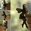 Fairy Girl Hanging Cup Resin Decoration Fairy Combination Flower Basket Edge Decoration Garden Pot Ornaments