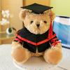 Cute Doctor Cap Graduation Bear Doll Academic Dress Bear Animal Doll  Graduates Celebration