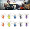 10Pcs Artificial Spiders Lure Topwaters Swimming Lure Baits Simulations Spiders Swimbaits Baits Floatings Spiders Soft Baits