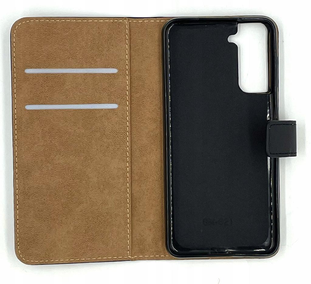 YNMEacc Leather Flip Case with Compartments for Samsung Galaxy S21 Black