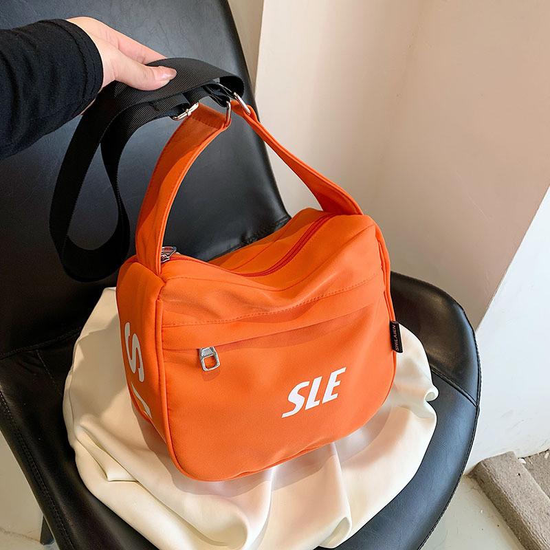 Oxford Cloth Small Shoulder Bag For Women With Zipper Closure And Inner Phone Pocket