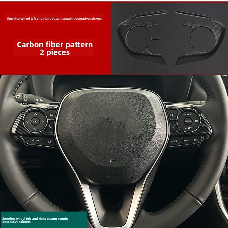 For Toyota RAV4 XA50 2019 2020 2026 2026 2026 2026 2026 Car Multi-function Steering Wheel Control Switch Button Panel Trim Cover