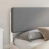 Bed Frame with Padded Headboard Light Grey 180 x 200 cm