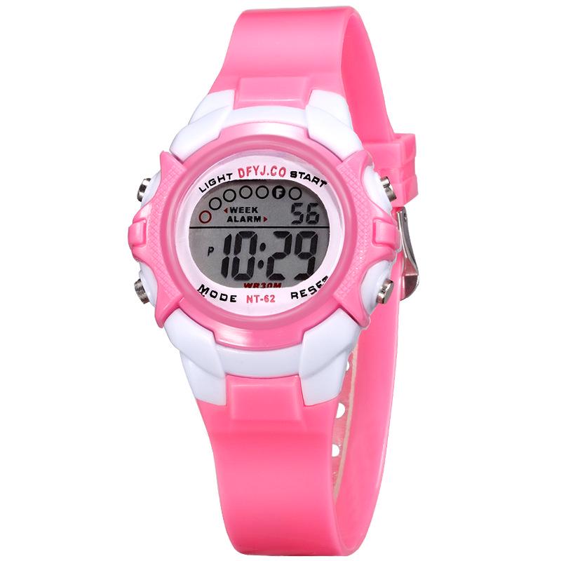 Digital Children's Watch - No Alarm, Calendar, Week Display, Night Light