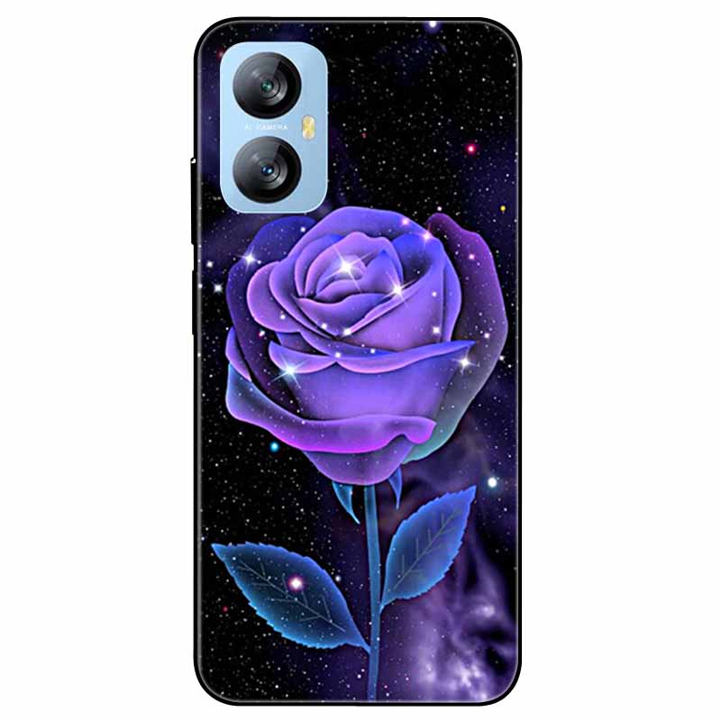 Für Blackview A52 Pro Hülle Handyhülle Stoßfeste Schwarz lackierte TPU Hülle für Blackview A52 Pro Silikon Weicher Bumper A52Pro Süß