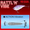 YO-ZURI Lure Vibration Ratlin Vibe 65mm MCF Weight: 17g R1160-MCF-Matte Crawfish Bass Fishing Shimmer Fall