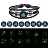 12 Constellation Luminous Bracelet Men Women Couple Multi-Layer Handmade Woven PU Rope Charm Bracelet Wristband Jewelry Gifts
