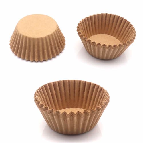 Natural Cupcake Liners, Unbleached Muffin Liners, Greaseproof Paper Baking Cups, Standard Size Paper Cupcake Liners for Baking Muffins and Cupcakes, N
