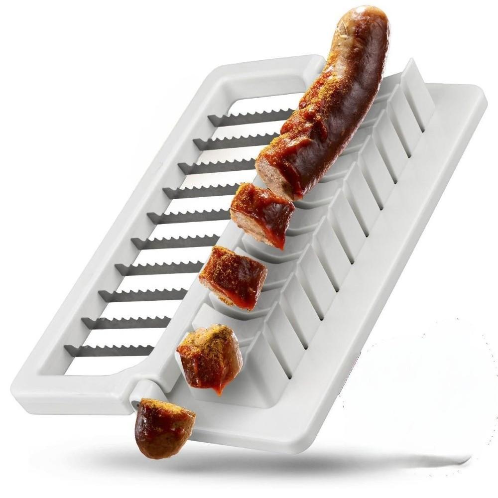 Luxusní kráječ na klobásy Precision Mesh kráječ na zeleninu Kráječ na hot dogy BBQ