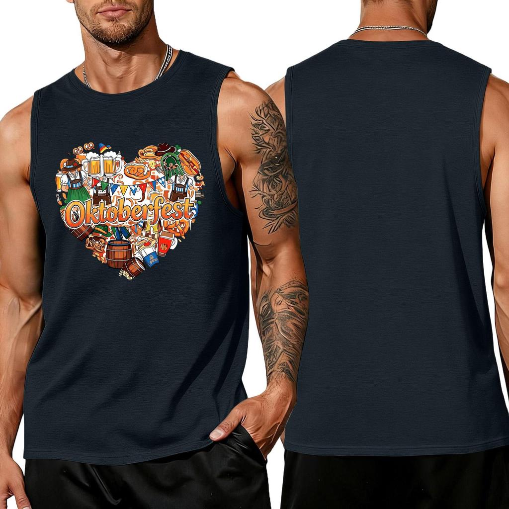 Men's Sleeveless Tank Top Summer Casual Loose Fit Muscle Shirt Lightweight Breathable Fabric Comfortable Daily Wear