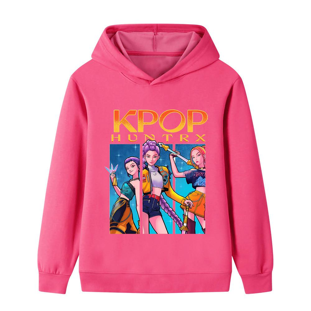 B1211 Dzieci Chłopcy Dziewczynki Kpop Rumi Zoey Mira Nadruk Bluza z Długim Rękawem