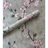 Blumentapete Grau Abziehbar und Aufklebbar Tapete Blume Selbstklebend Wandtapetenrolle Abnehmbare Kontaktpapier Dekorative