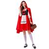 New Adult Female Little Red Riding Hood Clothing Manor Maid Cosplay Clothing Dress Set Women's Clothing