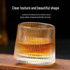 Hammered Rotating Whiskey Glasses, 180ml Set of 8