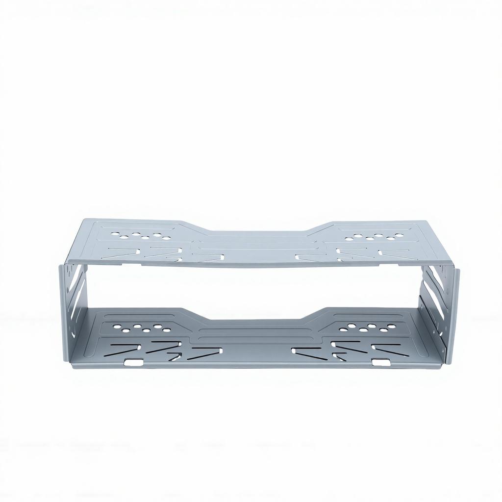 Single Din Stereo Radio Fitting Cage Universal 7x2.67x1.96in Metal Single Din Radio Mount for Car Headunit DVD Players