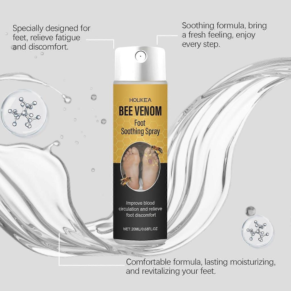 Houkea Foot Care Soothing Spray - Gently Moisturizes And Protects Foot Skin, Massages The Soles To Relieve Discomfort