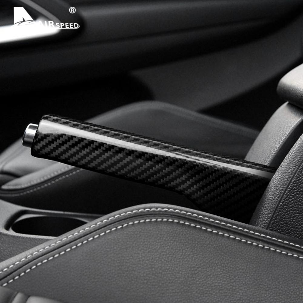 Real Hard Carbon Fiber Car Handbrake Cover for Volkswagen VW Jetta MK3 Golf 6 MK5 MK6 EOS Scirocco Trim Handle Auto Accessories