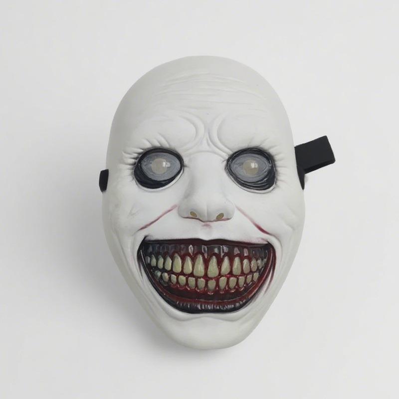Straszna Maska Demona - Halloweenowa Przerażająca Maska na Imprezy, Rekwizyt do Kostiumu Cosplay, Wygodna do Domowego Użytku, Kreatywna i Ciekawa