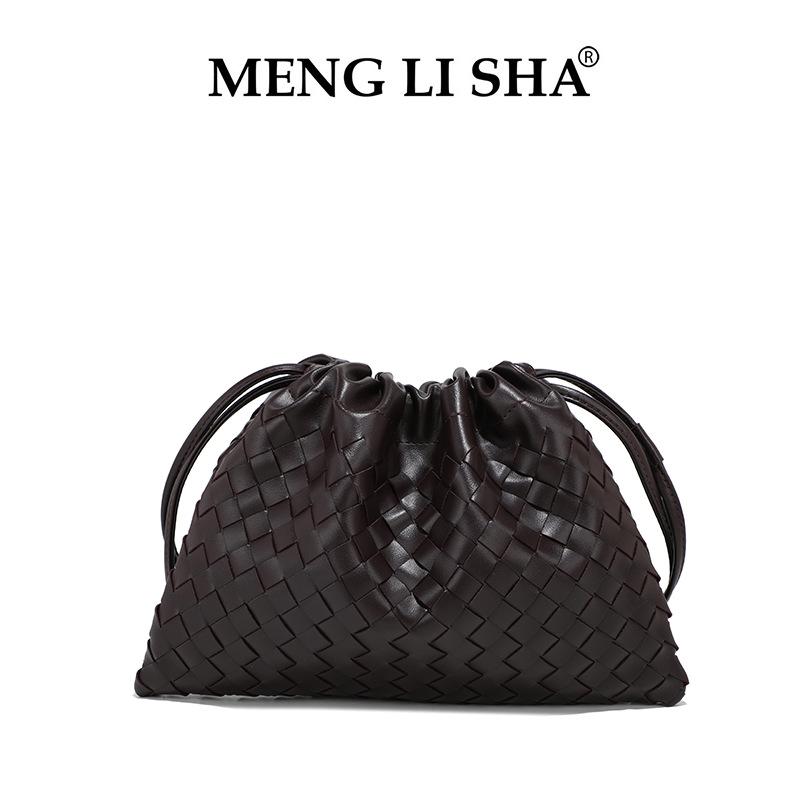 

New women s bags pleated cloud handbags fashionable and simple drawstring garbage bags woven bags underarm shoulder bags
