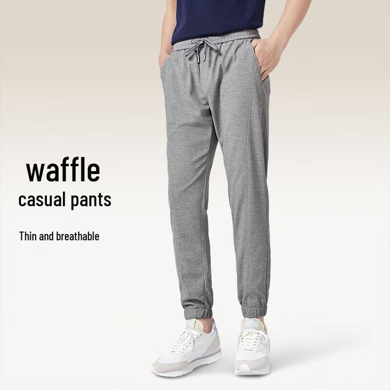 

Hodo Men s Waffle Knit Casual Jogger Sweatpants M