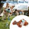 Plush Bone Shaped Dog Toy Durable Textured Surface Soft Chew Toy for Dogs Interactive Pet Play Training Toy Suitable for All Breeds