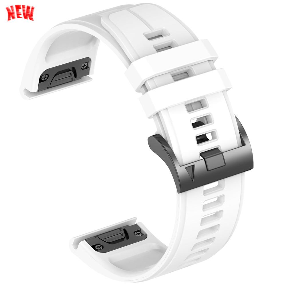22mm 26mm Silicone QuickFit Sports Strap For Garmin Epix PRO Instinct 3 Quatix/DELTA/TACTIX/Fenix 6XPro 7 E 8pro 5XPlus Bracelet