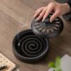 Ceramic Large Incense Burner Household Fireproof Lid Tray Indoor Incense Burner Retro High-quality Aroma Diffuser Decoration