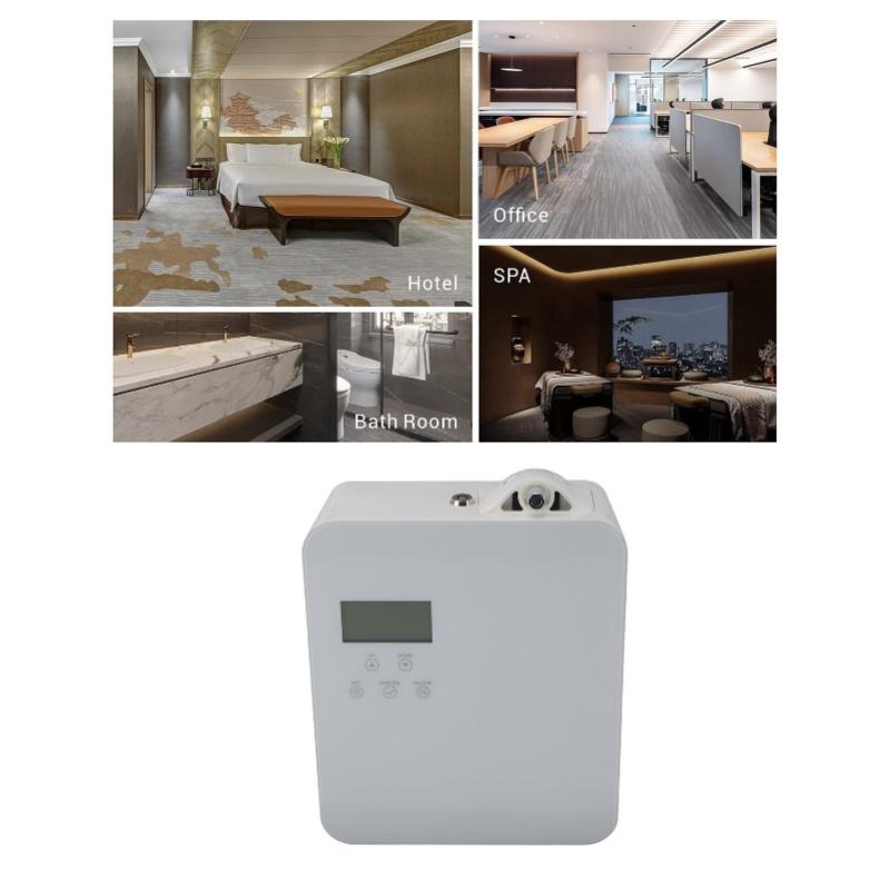 Smart Scent Air Machine, Waterless Essential Oil Diffuser, Atomizer, Aromatherapy Machine, 2 Keys, HVAC, Home, Hotel, 300ml
