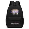 60123-8 Mochila Unissex para Meninos e Meninas KATSEYE Estampada Mochila de Estudante Escolar Impermeável Leve