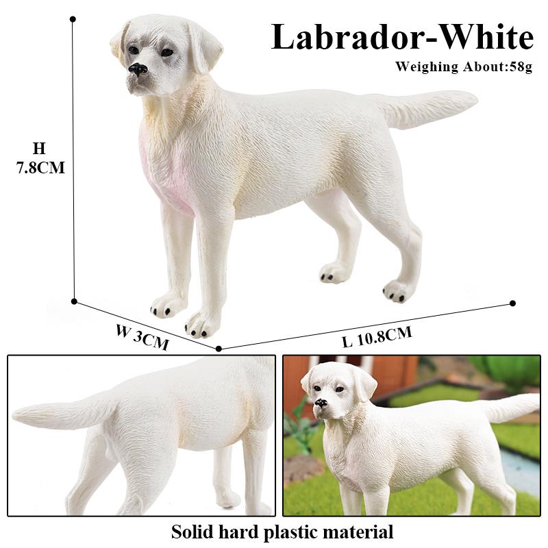 Oenux New Farm Dogs Pet Figurines Rottweiler Collie Huskie Bulldog Schnauzer Model Action Figures Cute Home Decoration Kids Toy