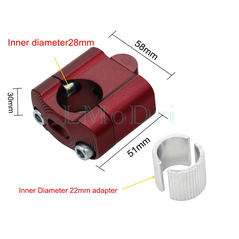 LMoDri Motorcycle Handlebar Risers Universal 22mm 28mm CNC Aluminum Alloy Handle Heightening Code Motorbike Frame