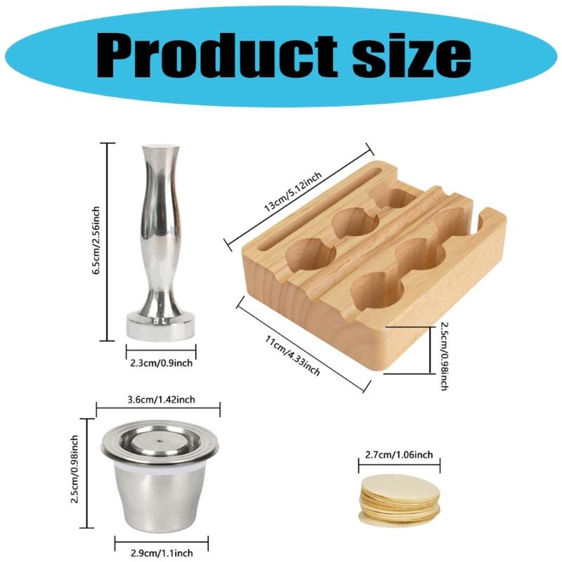 Professional Coffee Powder Tamper Reusable Metal Coffee Basket For CitiZ D112 C112 C60 C60P Dishwasher Safe Accessories