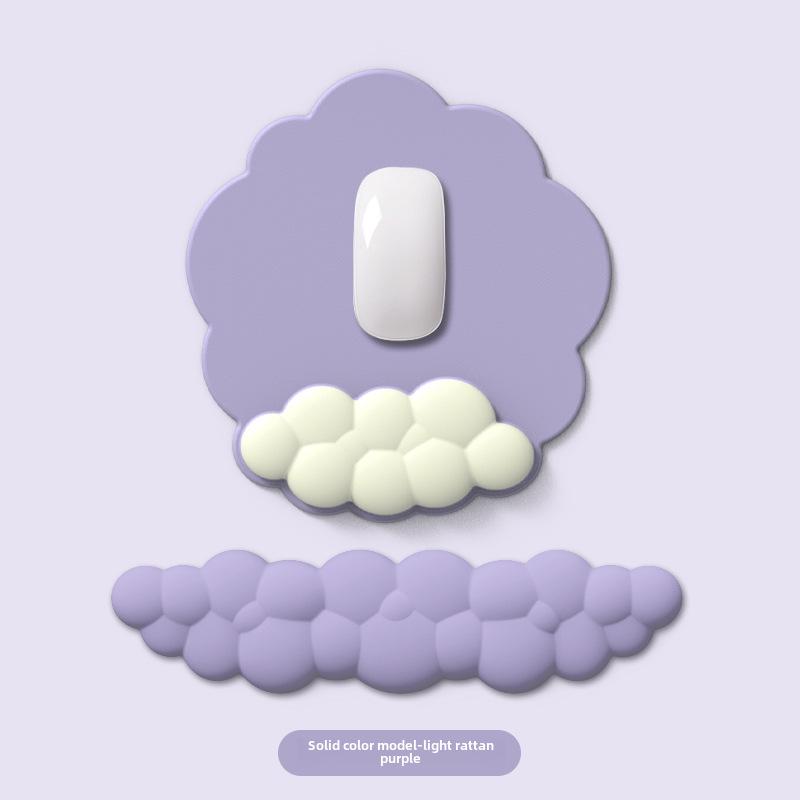 

Хмарний градієнт силіконова підставка для зап ястя клавіатури: Нековзний килимок для миші для дівчат та чоловіків, ідеальний для офісного та настільного використання