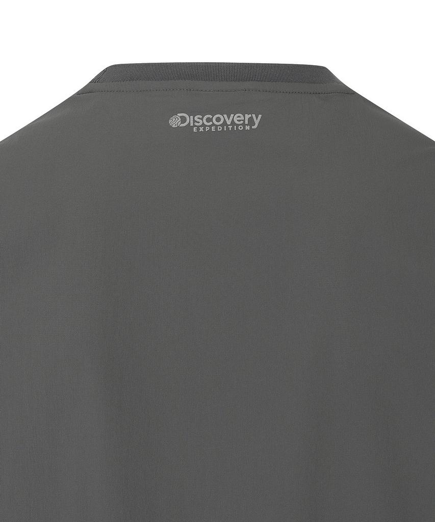 DISCOVERY EXPEDITION Men'S Freshvent Airdot Woven Short Sleeve T-Shirt (D/Grey)