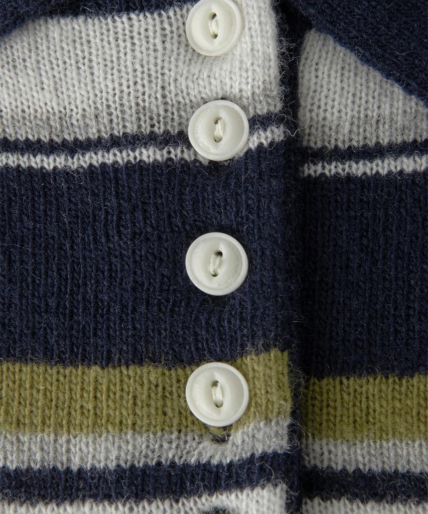 Sseomweeobeoteo Cope Stripe Knit - Navy